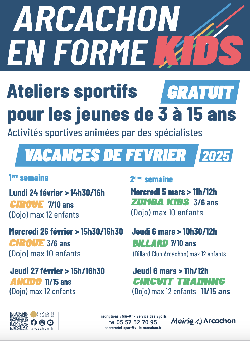 Arcachon en Forme Kids Février 2025